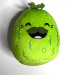 Charles the Pickle Plush Toy – Cute Green Mustache Pickle 3”